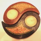 TERRACOTTA CANDLE YIN YANG