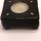 TERRACOTTA CANDLE SQUARE BLACK