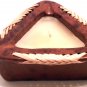 TERRACOTTA CANDLE TRIANGLE BROWN