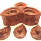 TERRACOTTA CANDLE THREE STAR BROWN