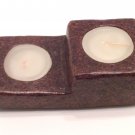 TERRACOTTA CANDLE STEP BROWN