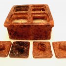 TERRACOTTA CANDLE QUAD BROWN