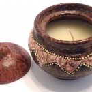 TERRACOTTA CANDLE HONEY POT