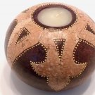TERRACOTTA CANDLE BALL BROWN 4