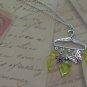 Hanging On: Silver Hanger Necklace in Sunburst Yellow
