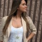 Hanging On: Silver Hanger Necklace in Sunburst Yellow