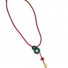 Chinese Good Luck Pendant in Lemon Jade
