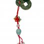Chinese Good Luck Pendant in Green Tea Jade
