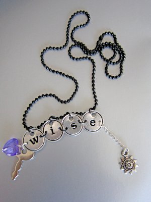 Express Yourself! A Word to the Wise Necklace