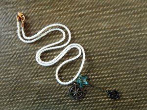 On the High Seas: Anchor Down! Nautical Charm Necklace