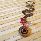 Victorian-inspired Locket Charm Necklace