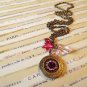 Victorian-inspired Locket Charm Necklace