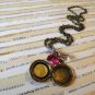 Victorian-inspired Locket Charm Necklace