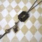 Alice in Wonderland: Down the Rabbit Hole Rectangular Keyhole Necklace
