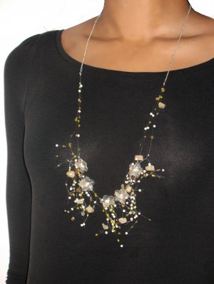 Spring Fever: Yellow Flower Illusion Necklace