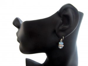 Moonstone Crystal Drop Earrings