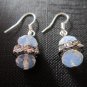 Moonstone Crystal Drop Earrings