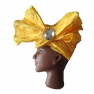 That's a Wrap: African Woman in Yellow Wrap Hat Brooch Pin ★CLEARANCE★