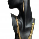Gold Mine: Seamless Multi-chain Vintage-inspired Necklace Earrings Set