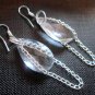 Crystal Chandelier Chain Tear Drop Earrings