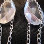 Crystal Chandelier Chain Tear Drop Earrings