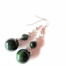 Green with Envy: Malachite Tibetan Style Earrings