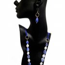 Cloud 9: Marbled Necklace Earrings Set