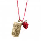Put a Cork in It! Wine Country Pendant in Merlot Red