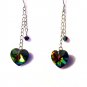 Sterling Silver Crystal Heart Earrings