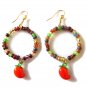 Glass Harvest Earrings - Carrot