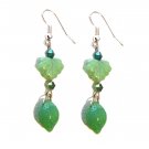 Glass Harvest Sterling Silver Earrings  - Vintage Style