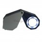 20X 21MM Jeweler Diamond Gem Triplet Loupe Magnifier w Six LED Lights + Leather Case, Free Shipping