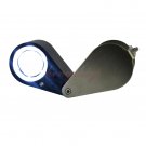 20X Diamond Gem Jewelry Loupe Magnifier + LED & UV Light 21mm Lens Free Leather Case, Free Shipping