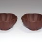 Handmade 2PCS 60ml Chinese Yixing Zisha Unglazed Clay Tea Cup Pottery Tea Cup, Free Shipping