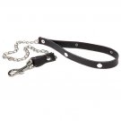 Floggers & Paddles › Leather & Chain Leash EP009