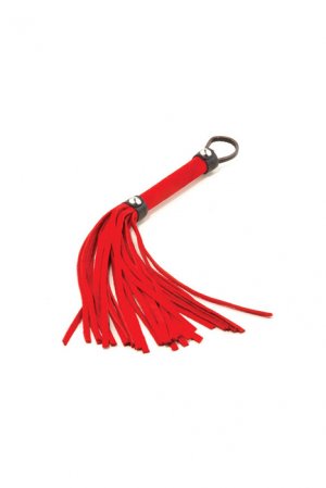 Floggers & Paddles &acirc;�&ordm; Red Suede Leather Whip EP017