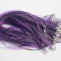 Dark Purple Organza Ribbon Lobster Clasp 18-20 Inch Cord Necklace Fashion