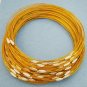 Yellow Cable Choker With Screw Head Barrel Clasp 18"