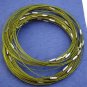Dark Green Cable Choker With Screw Head Barrel Clasp 18”