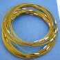 Gold Cable Choker with Screw Head Barrel Clasp 18”