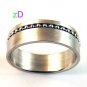 Popular Men's Single Bead Stainless Steel Ring Sz 9