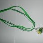Lovely Cute Frog Lampwork Glass Pendant Necklace