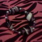 Beautiful Purple black and white glass beads bracelet