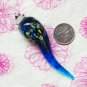 Murano Lampwork Beautiful Blue Chilli Pepper For Good Luck Pendant