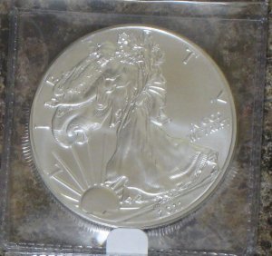 1oz OUNCE AMERICAN SILVER EAGLE GEM SILVER COIN