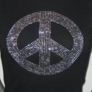 Peace sign Rhinestone Shirt