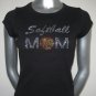 Softball Mom Rhinestone Tshirt