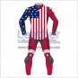 American Flag Leather Motorcycle Suit
