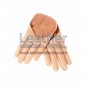 Beige Short Fashion Leather Gloves