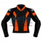 Bi Color Motorbike Leather Jacket For Men